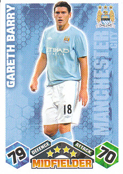 Gareth Barry Manchester City 2009/10 Topps Match Attax #208